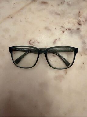 MYKITA UNISEX Translucent Green Rectangle Glasses Thompson COL305 54-17-140
